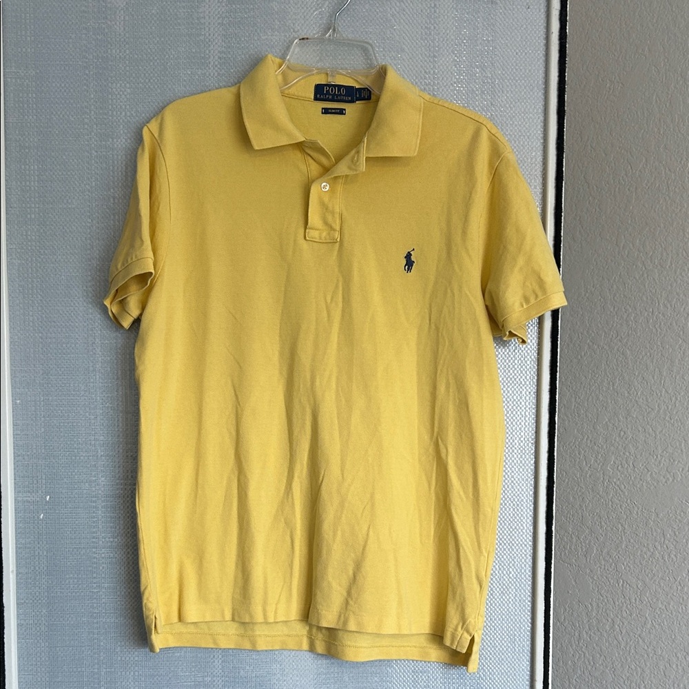 Polo by Ralph Lauren Men's Polo Shirt in Bright Yellow